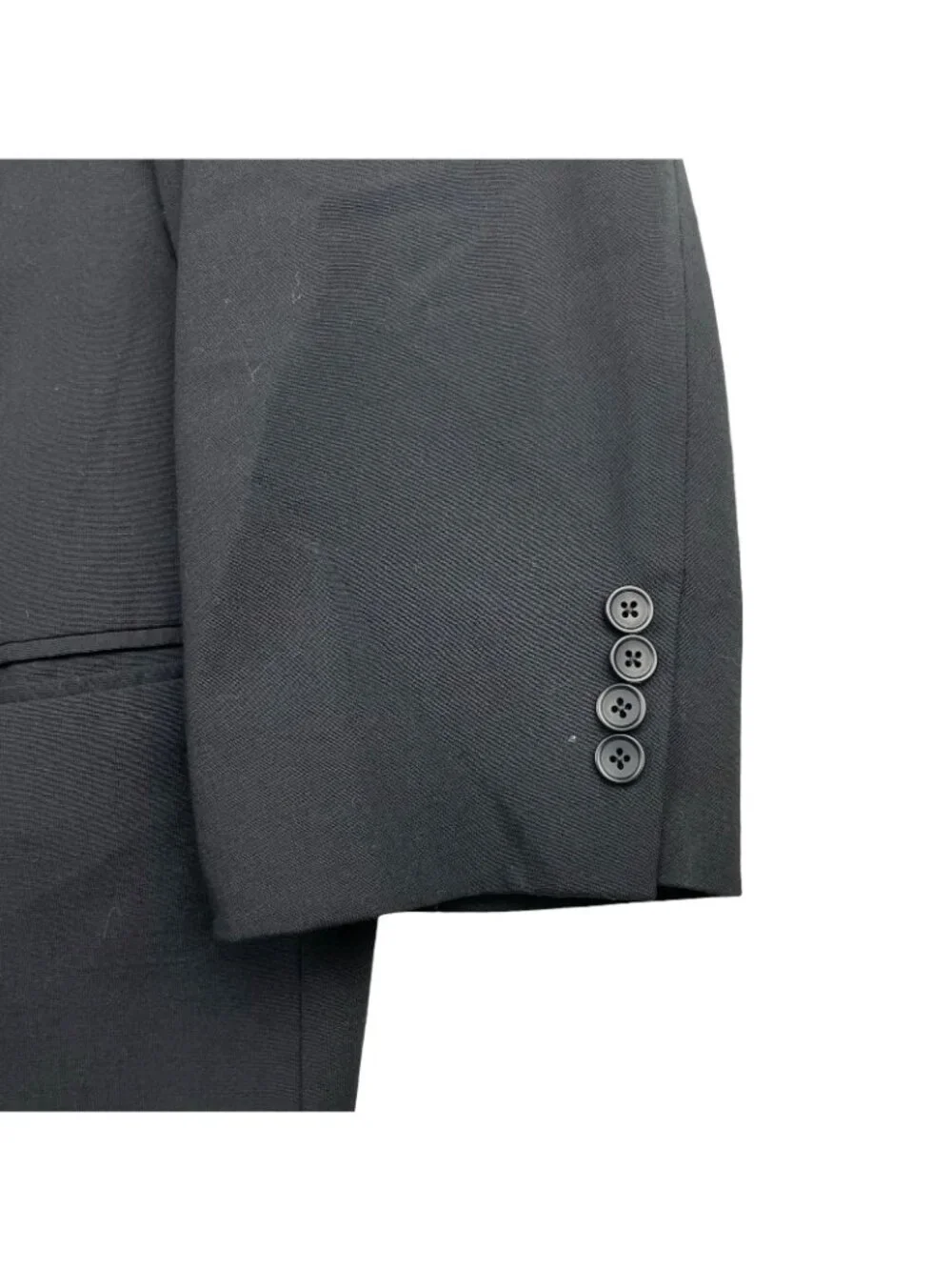 Oak Hill Men's Wool Blend 2-Button Blazer Black • 52L